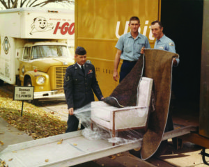 Vintage I-Go Van & Storage employees helping move military 